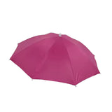 Maxbell Hands Free Umbrella Hat Compact Fishing Umbrella Cap for Walking Summer Gift Rose Red