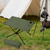 Maxbell Folding Camping Table Practical Picnic Table for Picnic Mountaineering Patio Green