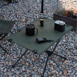 Maxbell Folding Camping Table Practical Picnic Table for Picnic Mountaineering Patio Green