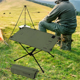 Maxbell Folding Camping Table Practical Picnic Table for Picnic Mountaineering Patio Green
