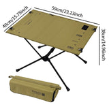 Maxbell Folding Camping Table Practical Picnic Table for Picnic Mountaineering Patio Yellow
