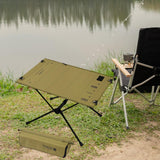 Maxbell Folding Camping Table Practical Picnic Table for Picnic Mountaineering Patio Yellow