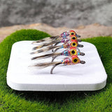Maxbell 5x Fly Fishing Lures Artificial Lures for Freshwater Saltwater Panfish Perch Style A