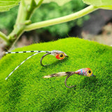 Maxbell 5x Fly Fishing Lures Artificial Lures for Freshwater Saltwater Panfish Perch Style A
