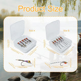 Maxbell 5x Fly Fishing Lures Artificial Lures for Freshwater Saltwater Panfish Perch Style B