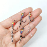 Maxbell 5x Fly Fishing Lures Artificial Lures for Freshwater Saltwater Panfish Perch Style B