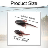 Maxbell 10x Fly Fishing Lures Tadpole Shape Portable Swimbaits for Men Anglers Trout L