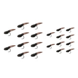 Maxbell 10x Fly Fishing Lures Tadpole Shape Portable Swimbaits for Men Anglers Trout L