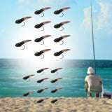 Maxbell 10x Fly Fishing Lures Tadpole Shape Portable Swimbaits for Men Anglers Trout L