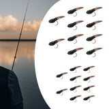 Maxbell 10x Fly Fishing Lures Tadpole Shape Portable Swimbaits for Men Anglers Trout L
