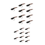 Maxbell 10x Fly Fishing Lures Tadpole Shape Portable Swimbaits for Men Anglers Trout L
