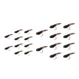 Maxbell 10x Fly Fishing Lures Tadpole Shape Portable Swimbaits for Men Anglers Trout L