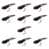 Maxbell 10x Fly Fishing Lures Tadpole Shape Portable Swimbaits for Men Anglers Trout L