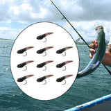 Maxbell 10x Fly Fishing Lures Tadpole Shape Portable Swimbaits for Men Anglers Trout L