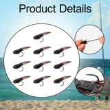 Maxbell 10x Fly Fishing Lures Tadpole Shape Portable Swimbaits for Men Anglers Trout S