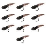 Maxbell 10x Fly Fishing Lures Tadpole Shape Portable Swimbaits for Men Anglers Trout S