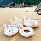 Maxbell Inflatable Pool Float Water Toy for Vacation Beach Party Supplies Water Park Kids Round