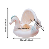 Maxbell Inflatable Pool Float Water Toy for Vacation Beach Party Supplies Water Park Baby with Seat and Canopy