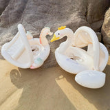 Maxbell Inflatable Pool Float Water Toy for Vacation Beach Party Supplies Water Park Baby with Seat and Canopy