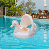 Maxbell Inflatable Pool Float Water Toy for Vacation Beach Party Supplies Water Park Baby with Seat and Canopy