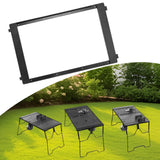 Maxbell Iron Grilling Table Top Board Picnic Furniture Parts Portable Sturdy