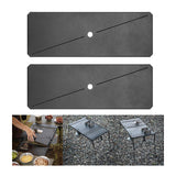 Maxbell Iron Grilling Table Top Board Picnic Furniture Parts Portable Sturdy