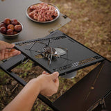 Maxbell Iron Grilling Table Top Board Picnic Furniture Parts Portable Sturdy
