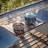 Maxbell Iron Grilling Table Top Board Picnic Furniture Parts Portable Sturdy