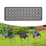 Maxbell Iron Grilling Table Top Board Picnic Furniture Parts Portable Sturdy