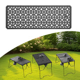 Maxbell Iron Grilling Table Top Board Picnic Furniture Parts Portable Sturdy