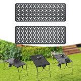 Maxbell Iron Grilling Table Top Board Picnic Furniture Parts Portable Sturdy