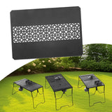Maxbell Iron Grilling Table Top Board Picnic Furniture Parts Portable Sturdy