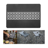 Maxbell Iron Grilling Table Top Board Picnic Furniture Parts Portable Sturdy