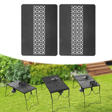 Maxbell Iron Grilling Table Top Board Picnic Furniture Parts Portable Sturdy