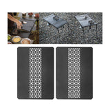 Maxbell Iron Grilling Table Top Board Picnic Furniture Parts Portable Sturdy