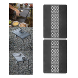 Maxbell Iron Grilling Table Top Board Picnic Furniture Parts Portable Sturdy