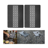 Maxbell Iron Grilling Table Top Board Picnic Furniture Parts Portable Sturdy