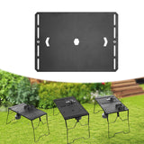 Maxbell Iron Grilling Table Top Board Picnic Furniture Parts Portable Sturdy