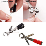 Maxbell 4 in 1 Quick Knot Tying Tool Tool Line Cutter for River Beginners Freshwater Black