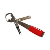 Maxbell 4 in 1 Quick Knot Tying Tool Tool Line Cutter for River Beginners Freshwater Red