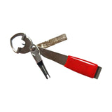 Maxbell 4 in 1 Quick Knot Tying Tool Tool Line Cutter for River Beginners Freshwater Red