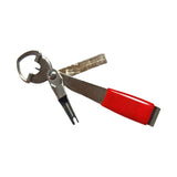 Maxbell 4 in 1 Quick Knot Tying Tool Tool Line Cutter for River Beginners Freshwater Red