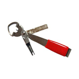 Maxbell 4 in 1 Quick Knot Tying Tool Tool Line Cutter for River Beginners Freshwater Red