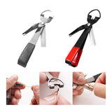 Maxbell 4 in 1 Knot Tying Tool Accessories Line Cutter for Freshwater Lake Beginners Black