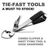 Maxbell 4 in 1 Knot Tying Tool Accessories Line Cutter for Freshwater Lake Beginners Black