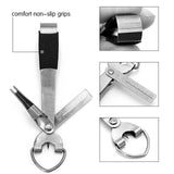 Maxbell 4 in 1 Knot Tying Tool Accessories Line Cutter for Freshwater Lake Beginners Black