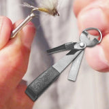 Maxbell 4 in 1 Knot Tying Tool Accessories Line Cutter for Freshwater Lake Beginners Black