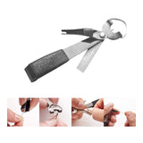 Maxbell 4 in 1 Knot Tying Tool Accessories Line Cutter for Freshwater Lake Beginners Black