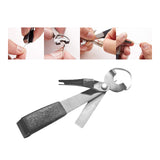 Maxbell 4 in 1 Knot Tying Tool Accessories Line Cutter for Freshwater Lake Beginners Black