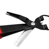 Maxbell 4 in 1 Knot Tying Tool Accessories Line Cutter for Freshwater Lake Beginners Red